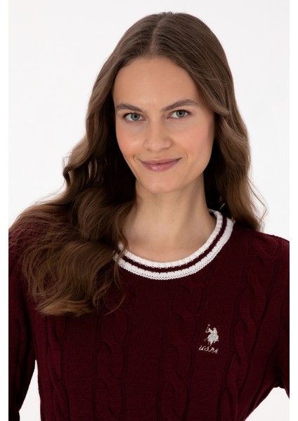 Kadın Bordo Kazak /triko 50317182-VR014 fiyatları