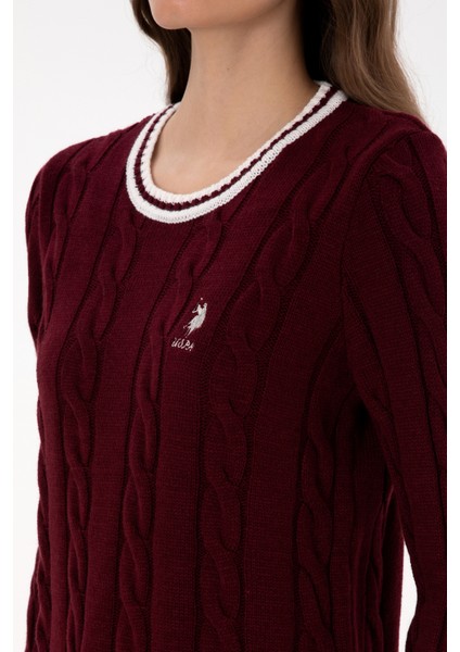 Kadın Bordo Kazak /triko 50317182-VR014