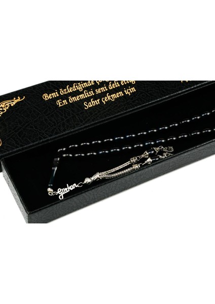 Gümüş Isimli Sıkma Kehribar Tesbih modelleri