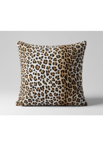 Leopar Pelus Yumusak Yastik