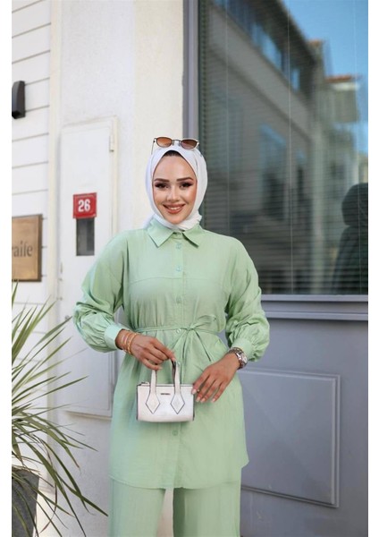 6034 Bağıcıklı Pantolonlu Aerobin Takım