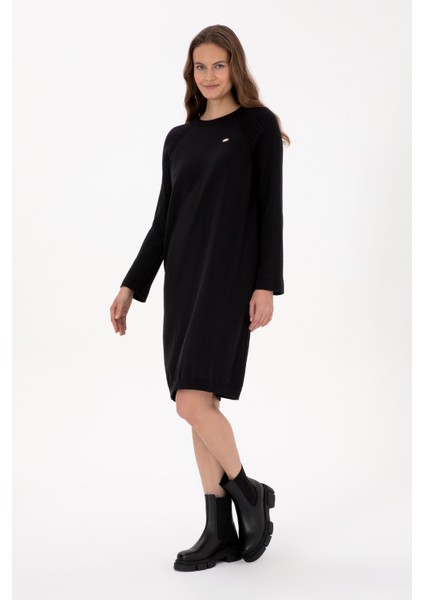 Kadın Siyah Elbise (Triko) 50314732-VR046 modelleri