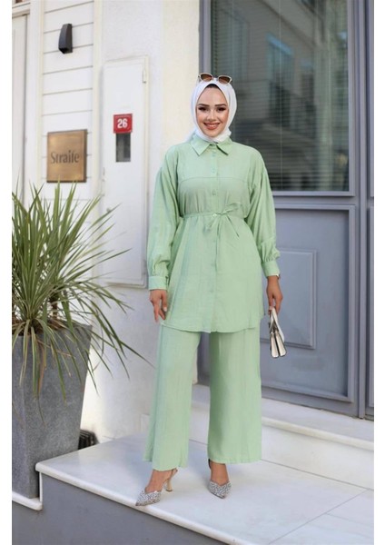 6034 Bağıcıklı Pantolonlu Aerobin Takım