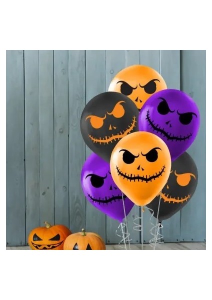 Cadılar Bayramı Baskılı Pastel Balon 12" fiyatları