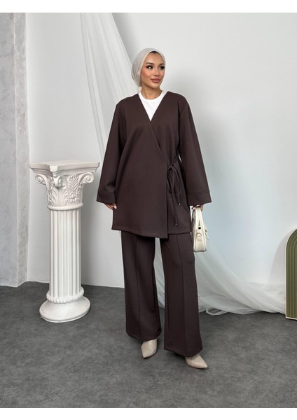 2622 Pantolonu Çımalı Üstü Yan Bağlamalı Kimono Takım fiyatları