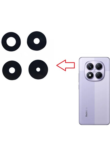 Xiaomi Redmi Note 14 Pro 5g Arka Kamera Lens Camı Yapışkanlı