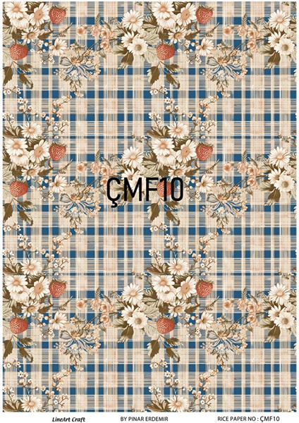 Çilek Serisi ÇMF10 Pirinç Dekopaj 30*42 cm