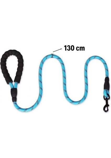 Reflektörlü Fosforlu Köpek Gezdirme Halatı Tasma Kayışı Metal Kancalı 130 cm fırsatları