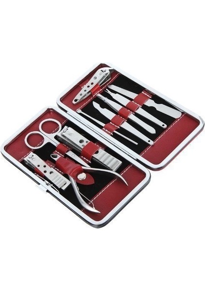 Profesyonel Çelik Manikür Pedikür Seti 10 Parça
