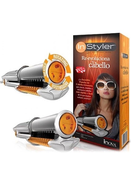 Instyler Döner Demirli ve At Kılı Selülit Fırçası Seti - Saçınızı Şekillendirin modelleri