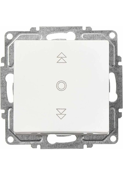 Visage Beyaz Jaluzi Tekli Kumanda Anahtar Çerçevesiz - Priz ve Anahtar Için Uyumlu Çerçeve