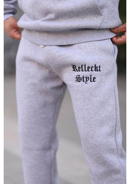 Erkek Unisex Kapüşonlu Kanguru Cepli Şardonlu 3 Iplik Kışlık Içi Polarlı Günlük Eşofman Takım fırsatları