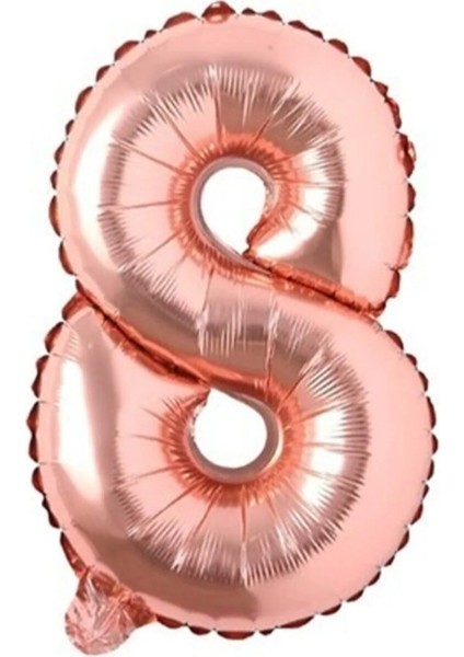 Rose Gold Rakam Folyo Balon 34"