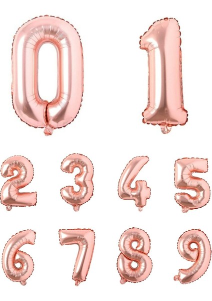 Rose Gold Rakam Folyo Balon 34" fiyatları