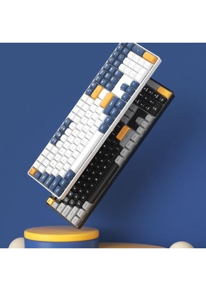 Aıgo A108 Starry Blue Ingilizce Q Mekanik Klavye Yellow Switch fırsatları