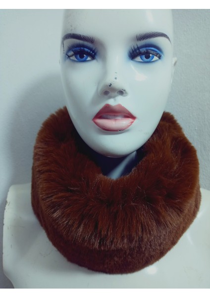 Pelüş Kürk Kafa Bandı ,bandana, Boyunluk ,sıcak Kulaklık, Ayarlanabilir Lastikli En 10-12 cm