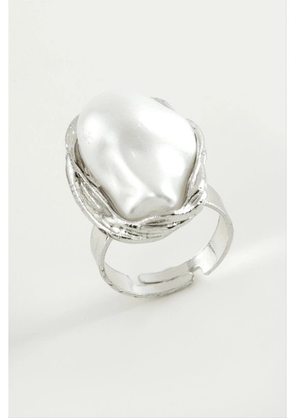 Oval Inci Metal Yüzük