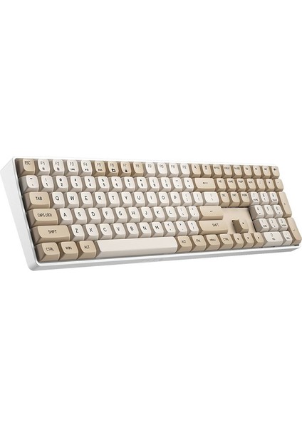 Aıgo A108 Milky & Brown Ingilizce Q Mekanik Klavye Yellow Switch fiyatları