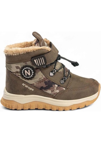 Içi Yünlü Su Geçirmez Soğuğa Dayanıklı Çocuk Bot - Kum - 28