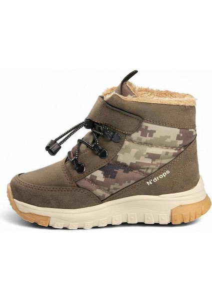 Içi Yünlü Su Geçirmez Soğuğa Dayanıklı Çocuk Bot - Kum - 28 fiyatları