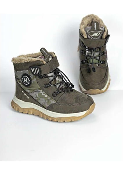 Içi Yünlü Su Geçirmez Soğuğa Dayanıklı Çocuk Bot - Kum - 28 indirimleri