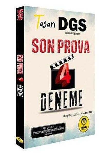 Tasarı Eğitim Yayınları Dgs Son Prova 4 Çözümlü Deneme