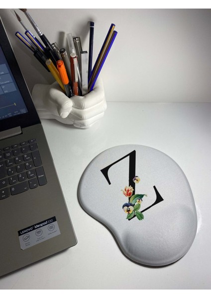 Harf Bakılı Bilek Destekli Mouse Pad