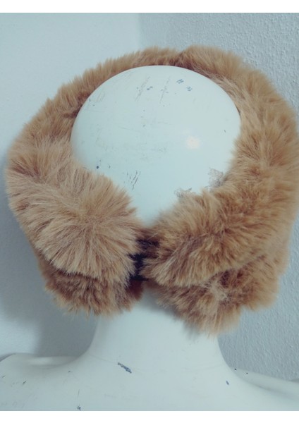 Pelüş Kürk Kafa Bandı ,bandana, Boyunluk ,sıcak Kulaklık, Ayarlanabilir Lastikli En 10-12 cm indirimleri