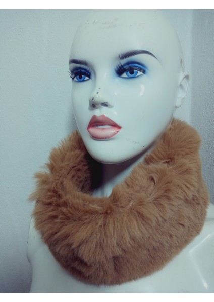Pelüş Kürk Kafa Bandı ,bandana, Boyunluk ,sıcak Kulaklık, Ayarlanabilir Lastikli En 10-12 cm