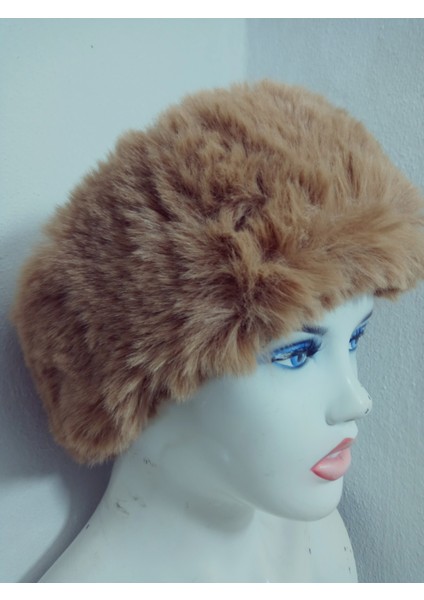 Pelüş Kürk Kafa Bandı ,bandana, Boyunluk ,sıcak Kulaklık, Ayarlanabilir Lastikli En 10-12 cm