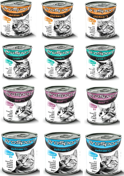 Karışık Kedi Konservesi 400GRX12 Adet