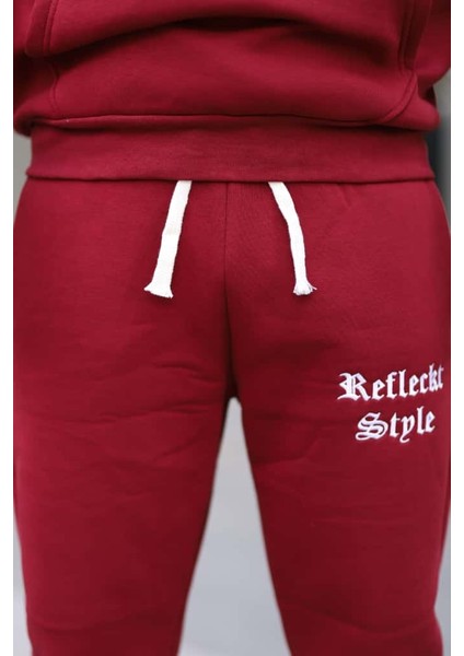 Erkek Unisex Kapüşonlu Kanguru Cepli Şardonlu 3 Iplik Kışlık Içi Polarlı Günlük Eşofman Takım fırsatları