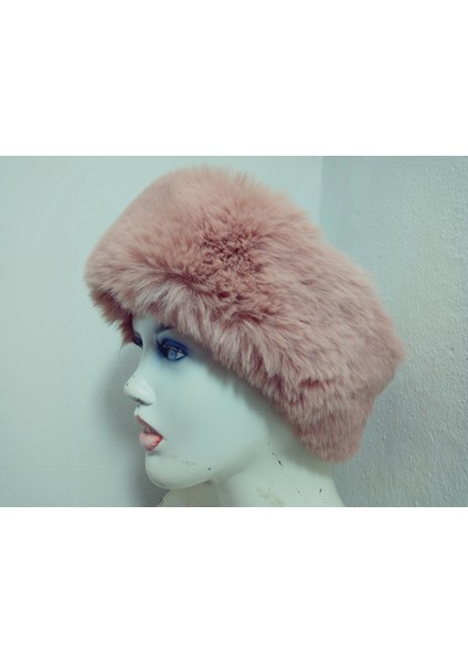 Pelüş Kürk Kafa Bandı ,bandana, Boyunluk ,sıcak Kulaklık, Ayarlanabilir Lastikli En 10-12 cm