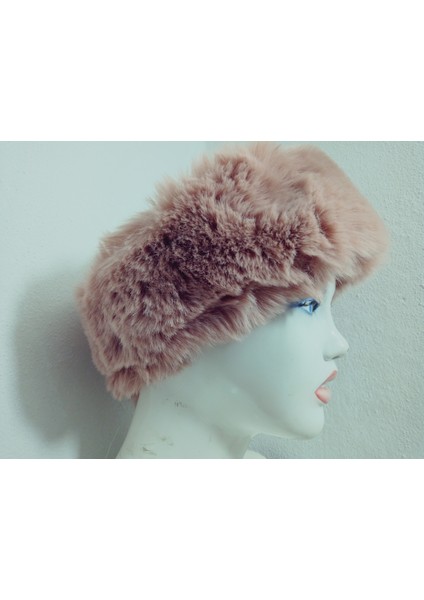 Pelüş Kürk Kafa Bandı ,bandana, Boyunluk ,sıcak Kulaklık, Ayarlanabilir Lastikli En 10-12 cm