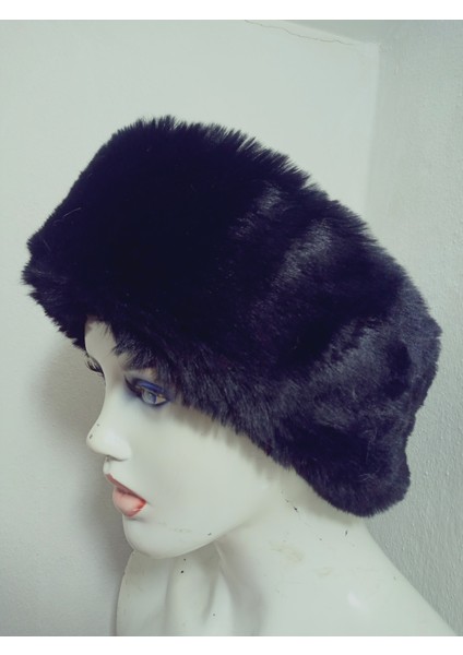 Pelüş Kürk Kafa Bandı ,bandana, Boyunluk ,sıcak Kulaklık, Ayarlanabilir Lastikli En 10-12 cm