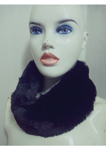 Pelüş Kürk Kafa Bandı ,bandana, Boyunluk ,sıcak Kulaklık, Ayarlanabilir Lastikli En 10-12 cm