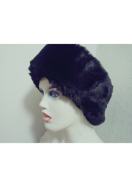 Pelüş Kürk Kafa Bandı ,bandana, Boyunluk ,sıcak Kulaklık, Ayarlanabilir Lastikli En 10-12 cm