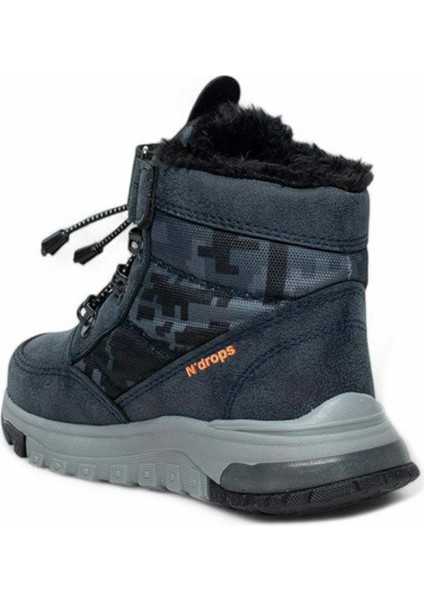 Içi Yünlü Su Geçirmez Soğuğa Dayanıklı Çocuk Bot - Lacivert - 33 fırsatları