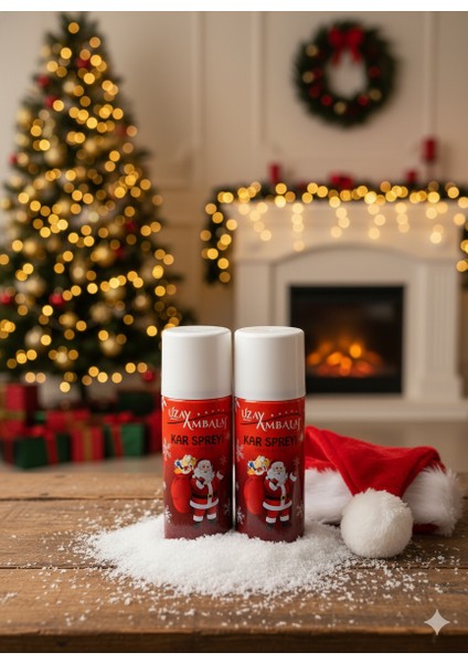 Yılbaşı 2 Adet Kar Spreyi 150 ml ( Erimeyen - Kalıcı )