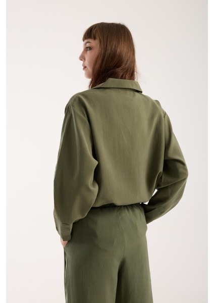 Ipeksi Yumuşaklıkta Modal Kumaş Rahat Kesim Uzun Gömlek fiyatları