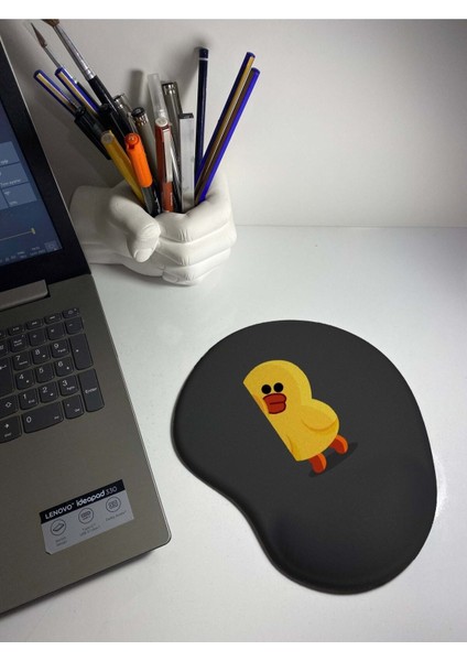 Sevimli Ördek Baskılı Bilek Destekli Mouse Pad
