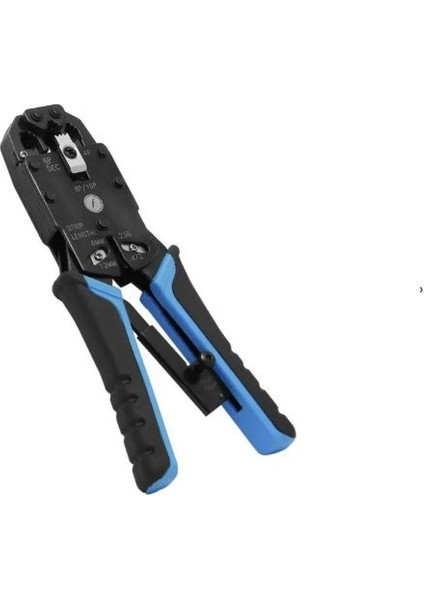 Cat6 100 Metre U-Utp Saf Bakır Dış Mekan Data Kablosu-Modüler Fiş-Sıkma Pensesi