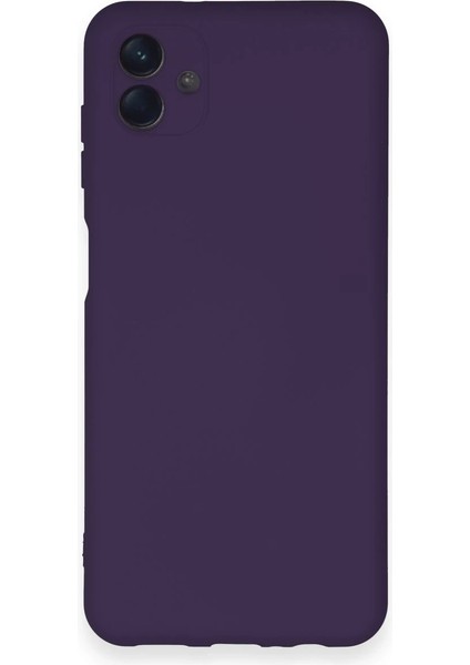Samsung Galaxy A04 Kılıf Nano Içi Kadife Silikon - Mor
