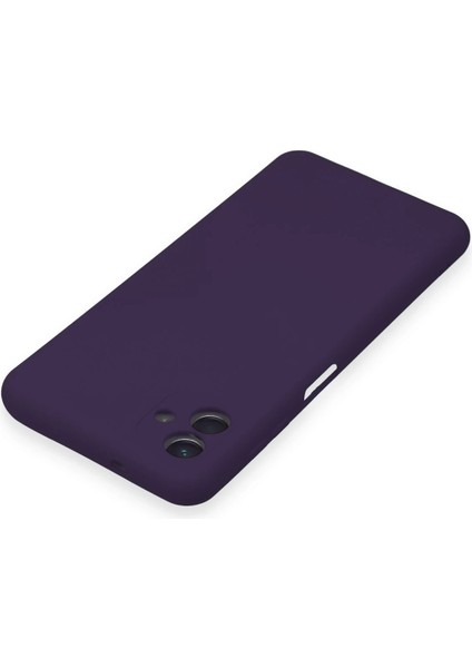 Samsung Galaxy A04 Kılıf Nano Içi Kadife Silikon - Mor fırsatları
