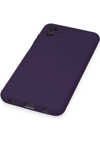 Samsung Galaxy A04 Kılıf Nano Içi Kadife Silikon - Mor indirimleri