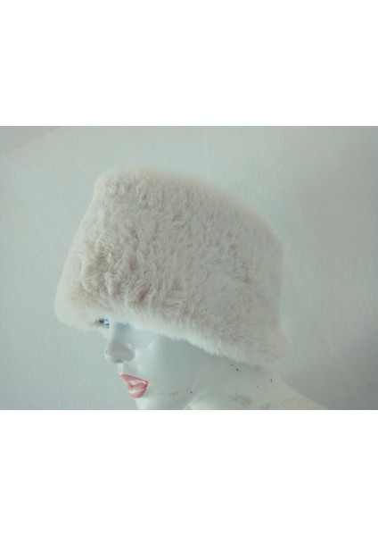 Pelüş Kürk Kafa Bandı ,bandana, Boyunluk ,sıcak Kulaklık, Ayarlanabilir Lastikli En 10-12 cm