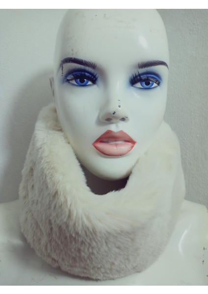 Pelüş Kürk Kafa Bandı ,bandana, Boyunluk ,sıcak Kulaklık, Ayarlanabilir Lastikli En 10-12 cm