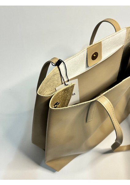 Regan Koyu Bej Mat Kadın Omuz ve Kol Çantası modelleri