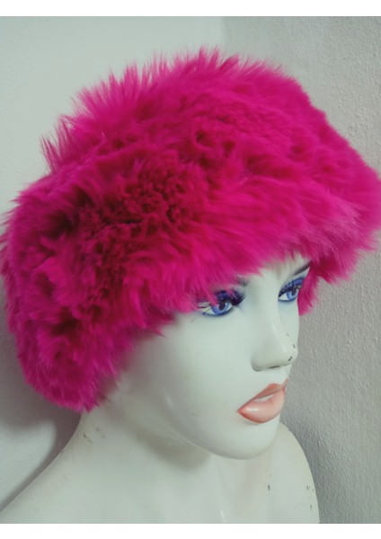 Pelüş Kürk Kafa Bandı ,bandana, Boyunluk ,sıcak Kulaklık, Ayarlanabilir Lastikli En 10-12 cm