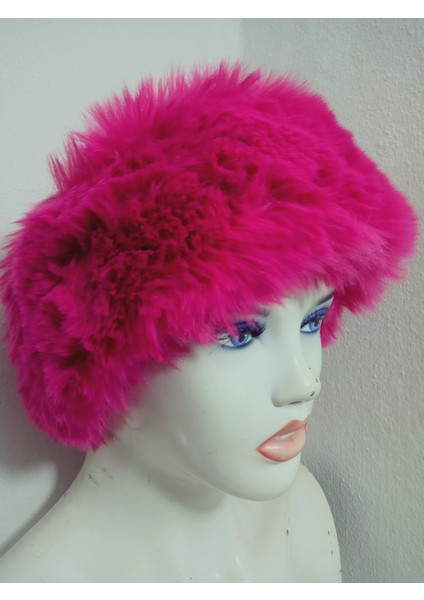 Pelüş Kürk Kafa Bandı ,bandana, Boyunluk ,sıcak Kulaklık, Ayarlanabilir Lastikli En 10-12 cm